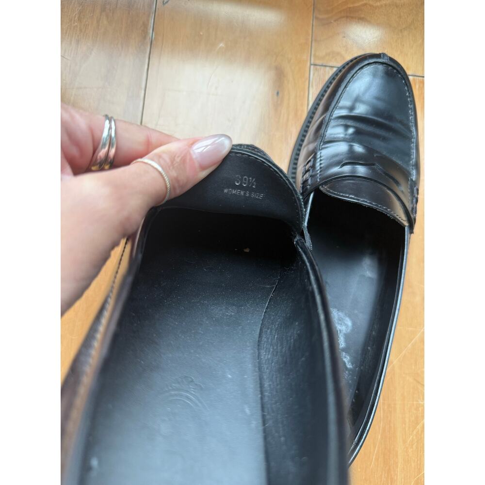 Black leather TODS loafers size 39.5 - Picture 5 of 7